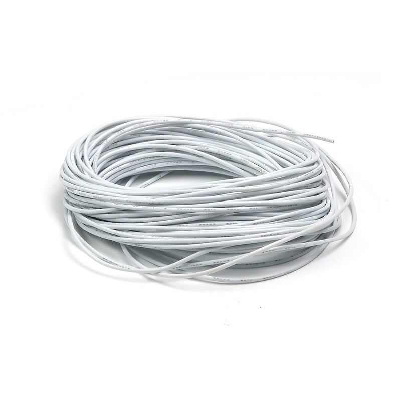 Duravel Electrical Wire Cable for Power Transmission - White 1.5mm, 10 Meter - Image 1